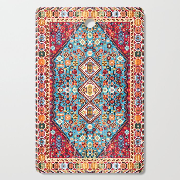 Colorful Kaleidoscope: Vintage Bohemian Moroccan Art Cutting Board Gallery Image 1