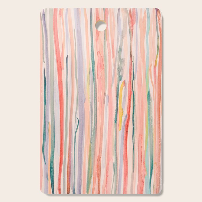 Loose Watercolor Lines 1 Cutting Board Gallery Image 1