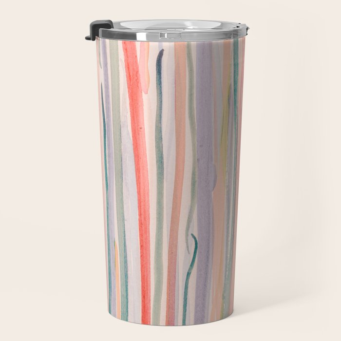 Loose Watercolor Lines 1 Travel Mug Gallery Image 3