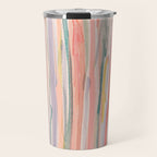 Loose Watercolor Lines 1 Travel Mug Gallery Image 1