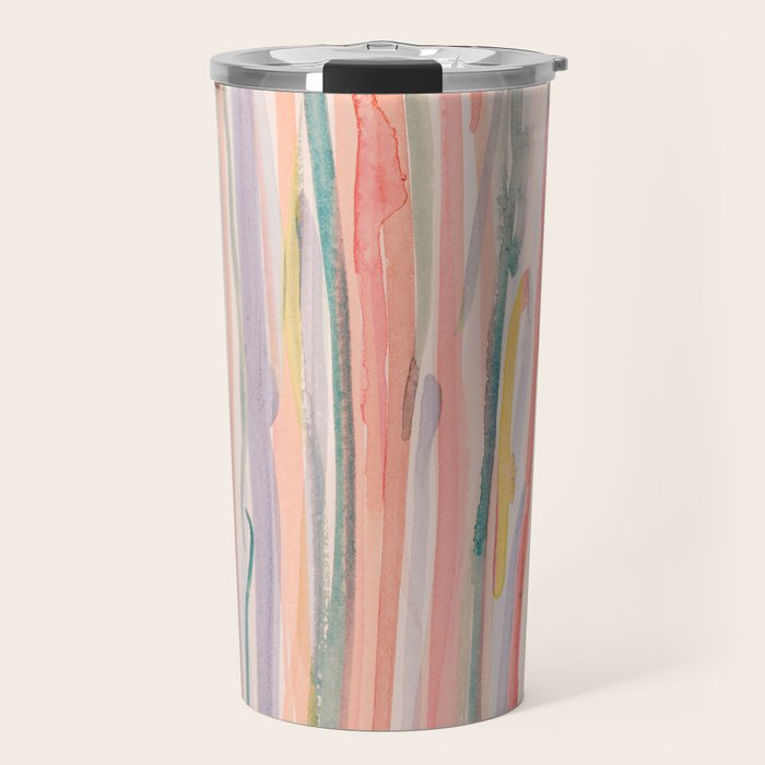 Loose Watercolor Lines 1 Travel Mug Gallery Image 1