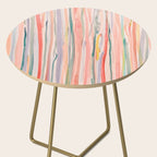 Loose Watercolor Lines 1 Side Table Gallery Image 2