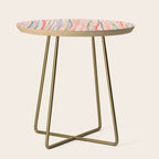 Loose Watercolor Lines 1 Side Table Gallery Image 1