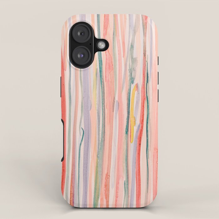 Loose Watercolor Lines 1 iPhone Case Gallery Image 1