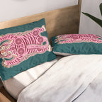 King Of The Jungle 02: Pink Tiger Edition Pillow Sham Gallery Image 2