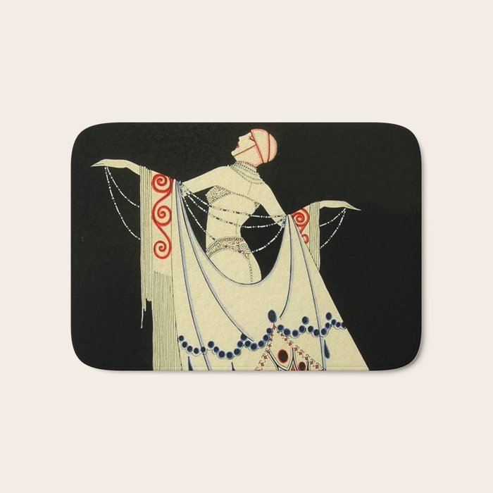 âThe Jewelled Gownâ Art Deco by J Carlos Bath Mat Gallery Image 1