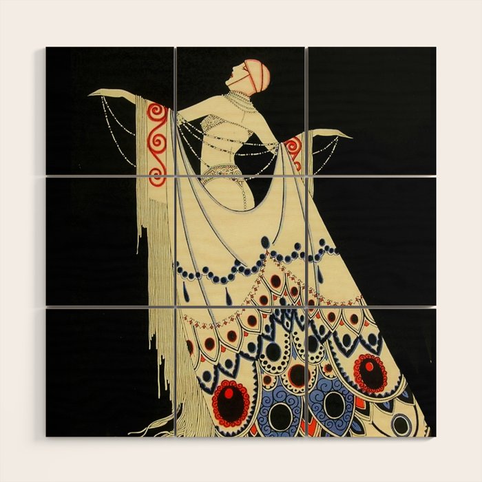 âThe Jewelled Gownâ Art Deco by J Carlos Wood Wall Art Gallery Image 1