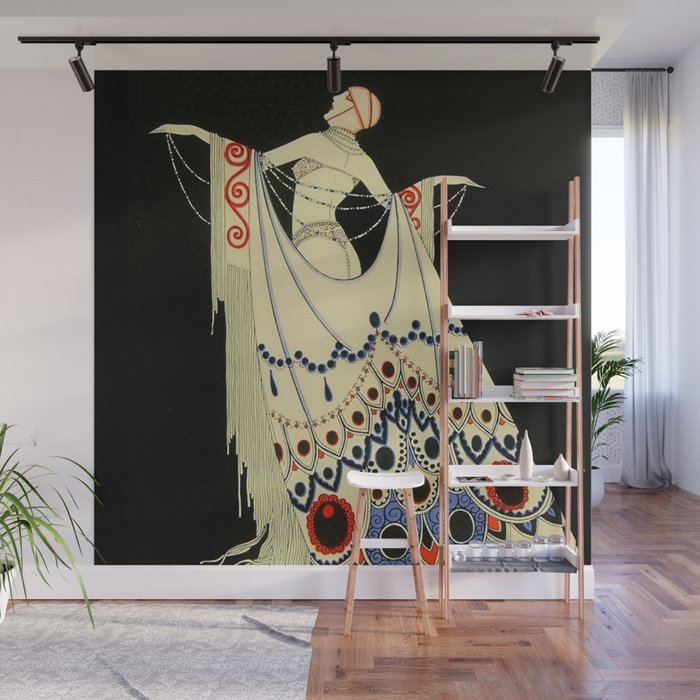 âThe Jewelled Gownâ Art Deco by J Carlos Wall Mural Gallery Image 1