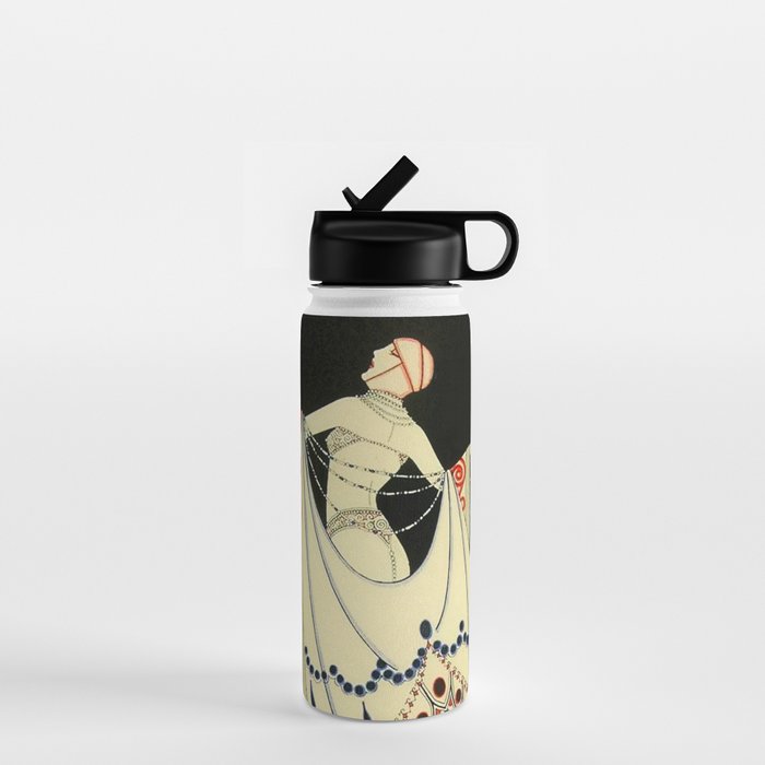 âThe Jewelled Gownâ Art Deco by J Carlos Water Bottle Gallery Image 1