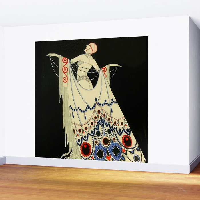 âThe Jewelled Gownâ Art Deco by J Carlos Wall Mural Gallery Image 2
