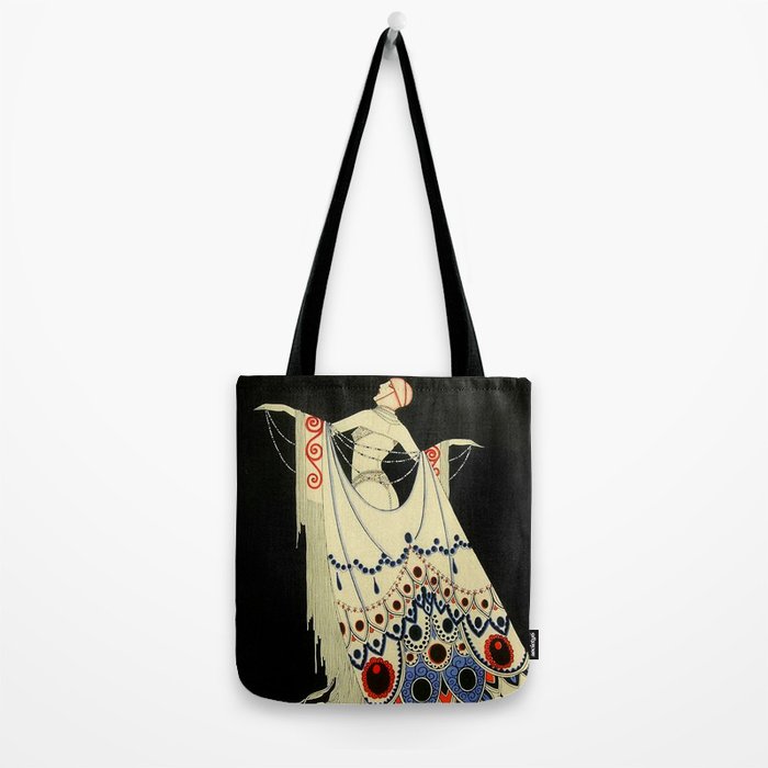 âThe Jewelled Gownâ Art Deco by J Carlos Tote Bag Gallery Image 2