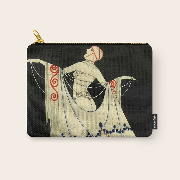 âThe Jewelled Gownâ Art Deco by J Carlos Carry All Pouch Gallery Image 1