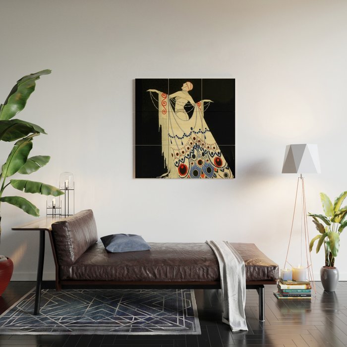 âThe Jewelled Gownâ Art Deco by J Carlos Wood Wall Art Gallery Image 2