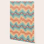 Retro 70s Color Palette | Optical Wave Illusion Wallpaper Gallery Image 2