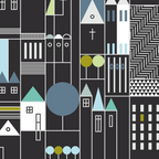 City life blocks moonless night Coffee Mug Gallery Image 2