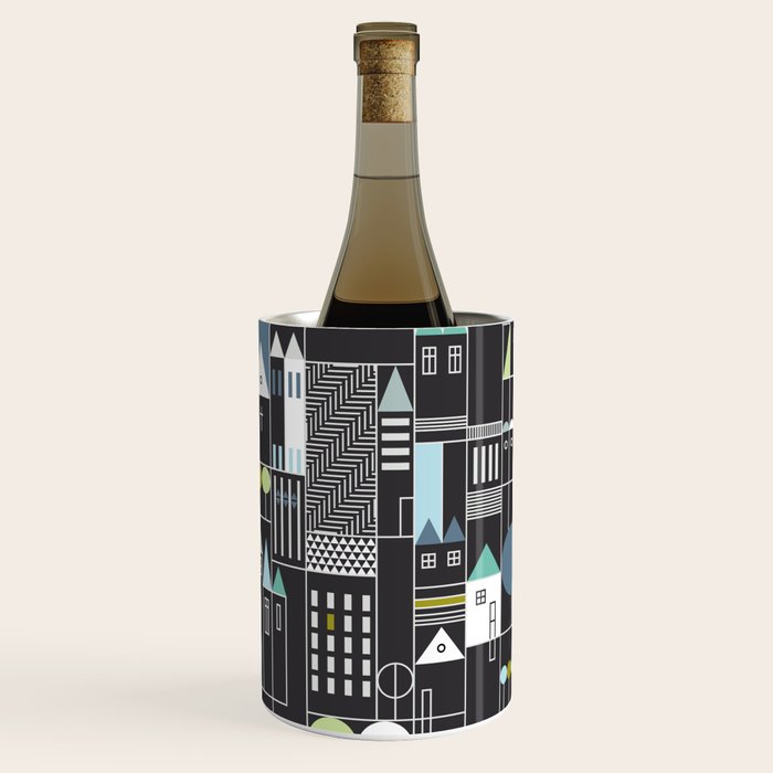 City life blocks moonless night Wine Chiller Gallery Image 3