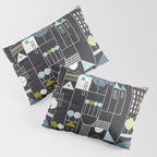City life blocks moonless night Pillow Sham Gallery Image 3