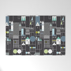 City life blocks moonless night Welcome Mat Gallery Image 1