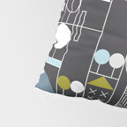 City life blocks moonless night Pillow Sham Gallery Image 4