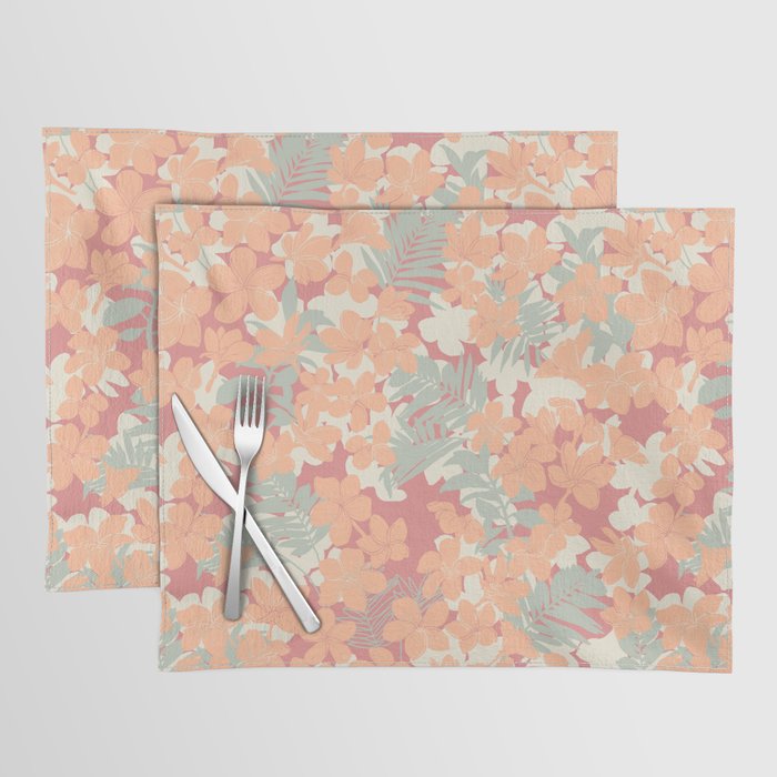 Exotic plumeria flowers A Placemat Gallery Image 1