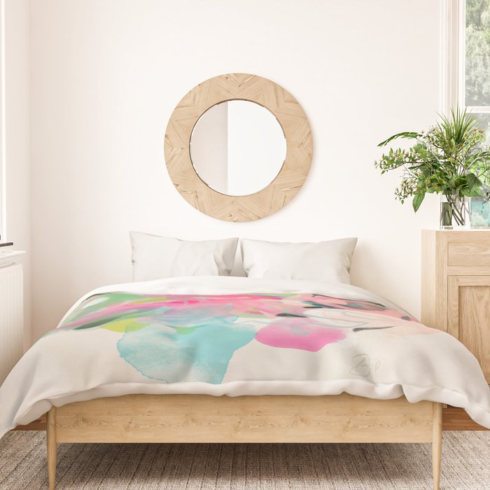 floral abstract bouquet Duvet Cover Gallery Image 3