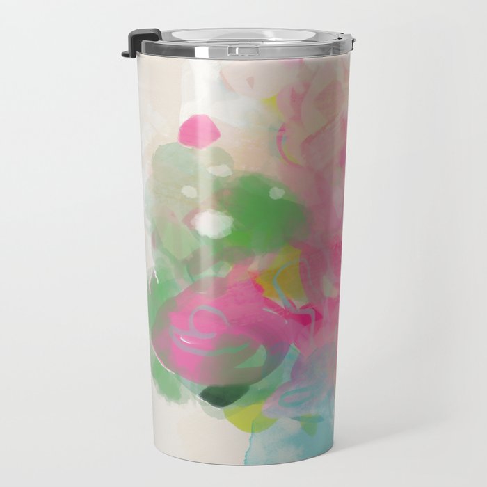 floral abstract bouquet Travel Mug Gallery Image 3