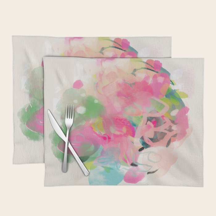 floral abstract bouquet Placemat Gallery Image 1