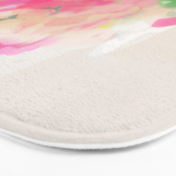 floral abstract bouquet Bath Mat Gallery Image 3