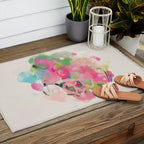 floral abstract bouquet Outdoor Rug Gallery Image 2