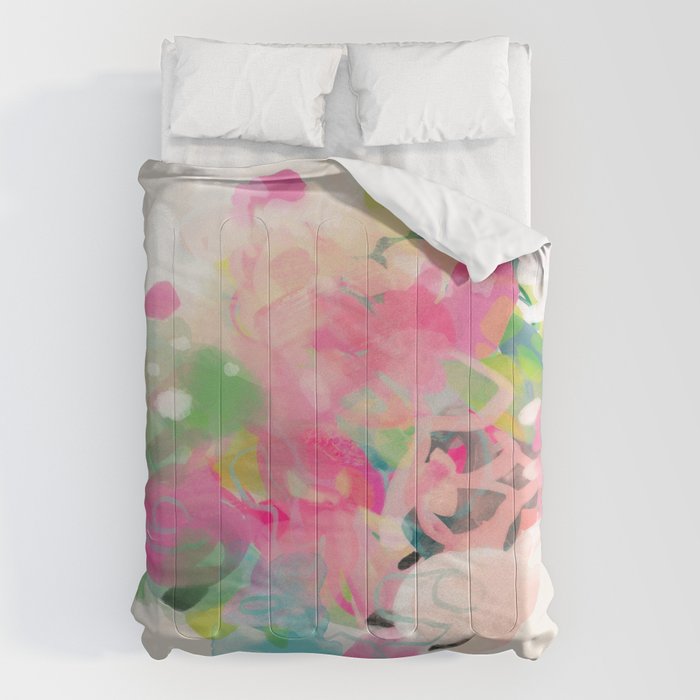 floral abstract bouquet Comforter Gallery Image 6