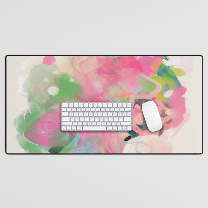 floral abstract bouquet Desk Mat Gallery Image 1