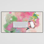 floral abstract bouquet Desk Mat Gallery Image 1
