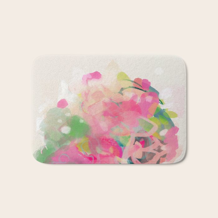 floral abstract bouquet Bath Mat Gallery Image 1