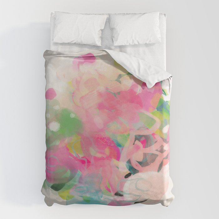 floral abstract bouquet Duvet Cover Gallery Image 6