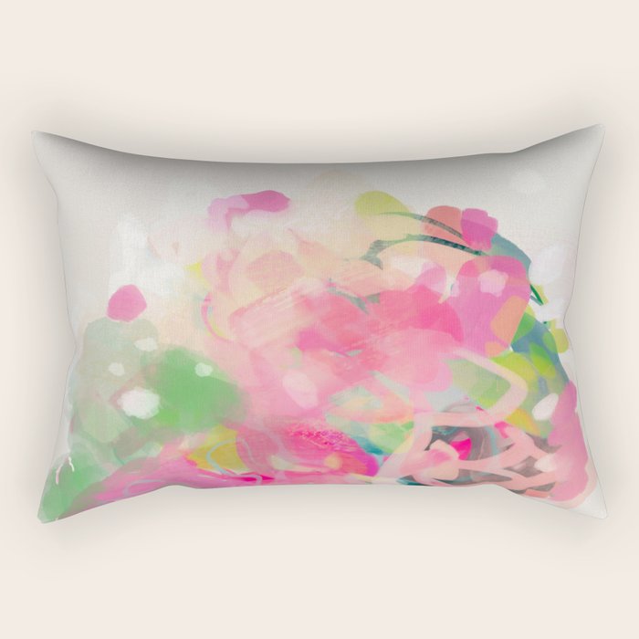 floral abstract bouquet Rectangular Pillow Gallery Image 2