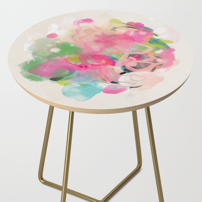 floral abstract bouquet Side Table Gallery Image 2