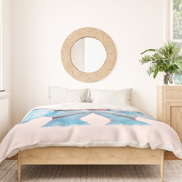 Sisters - White Christmas - Watercolor Duvet Cover Gallery Image 3