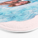 Sisters - White Christmas - Watercolor Bath Mat Gallery Image 3