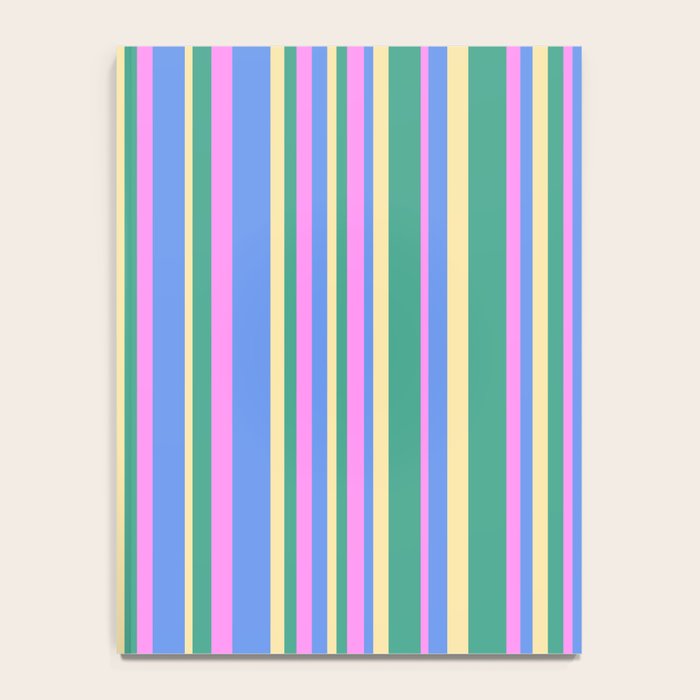 Classic Stripes XV - 90s Pastel Notebook Gallery Image 4