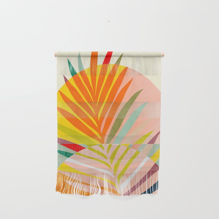 minimal leaf tropical spring Wall Hanging Gallery Image 1