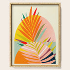 minimal leaf tropical spring Serving Tray Gallery Image 1