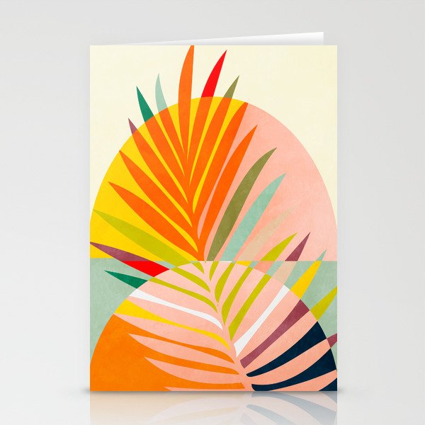 minimal leaf tropical spring Stationery Card Gallery Image 2