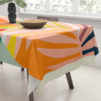 minimal leaf tropical spring Tablecloth Gallery Image 3