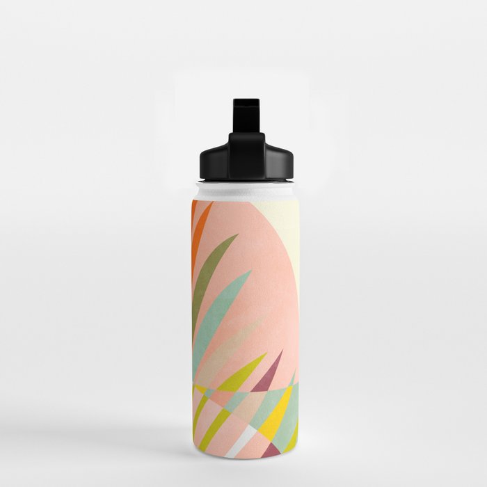 minimal leaf tropical spring Water Bottle Gallery Image 2