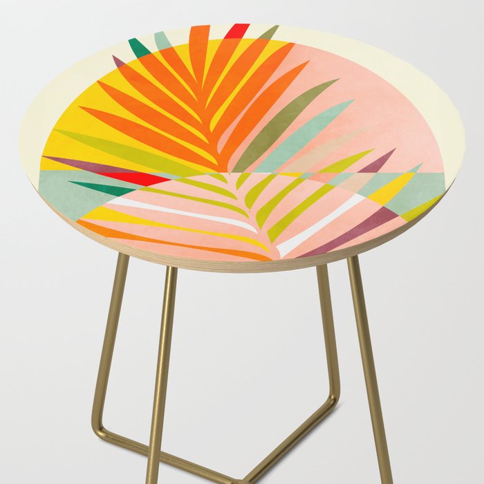 minimal leaf tropical spring Side Table Gallery Image 2