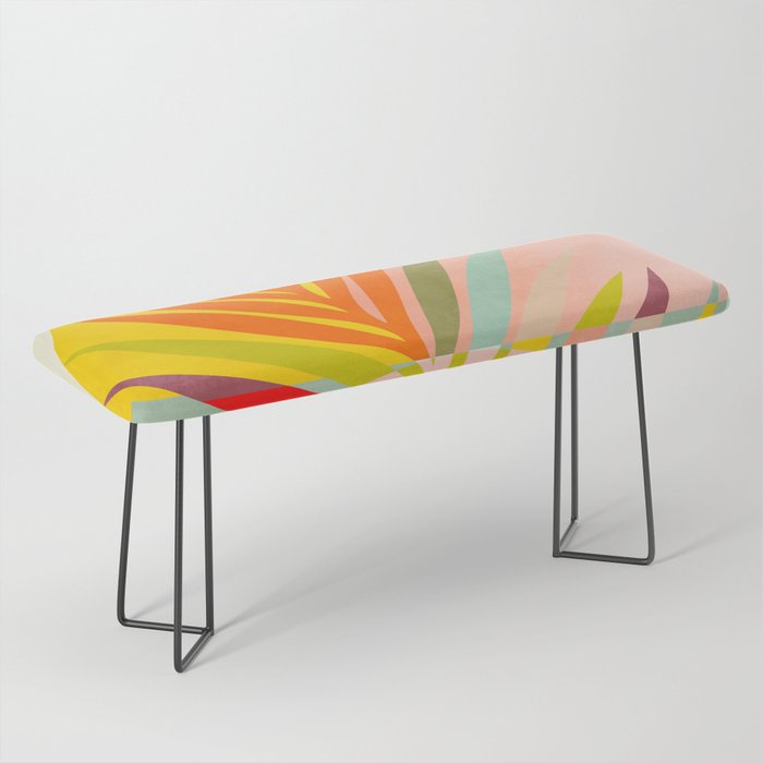minimal leaf tropical spring Bench Gallery Image 1