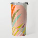 minimal leaf tropical spring Travel Mug Gallery Image 2