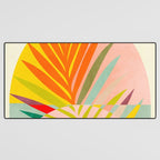 minimal leaf tropical spring Desk Mat Gallery Image 3