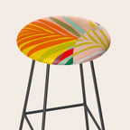 minimal leaf tropical spring Stool Gallery Image 2
