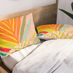 minimal leaf tropical spring Pillow Sham Gallery Image 2